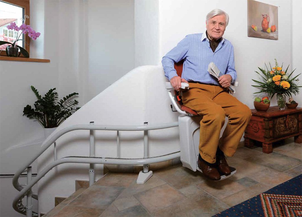 Salvaescalera de Tramos Curvos